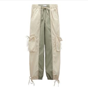 Zara Cargo Parachute Pants M